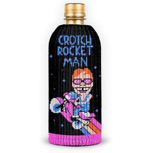 FREAKER Crotch Rocket Man Elton John Bottle / Can Koozie Insulator Sweater NWT